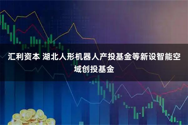 汇利资本 湖北人形机器人产投基金等新设智能空域创投基金